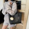 Casual Large-capacity Tote Bag Women's New Summer Fashion Retro Shoulder Bag Class Commuter Bag
