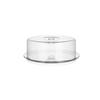 Large Transparent Food-Grade Plastic Tasting Plate with Lid