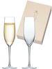 Crystal Champagne Glass Set, 170ml, Dishwasher Safe, Break-Resistant, Perfect As a Gift, Wooden Boxed, G456-S111