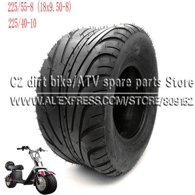 Front or Rear 225/55-8 Tire 225/40-10 Tyre 18x9.50-8   8inch 10inch 6PR Electric Scooter Vacuum Tires For Harley Chinese Bike