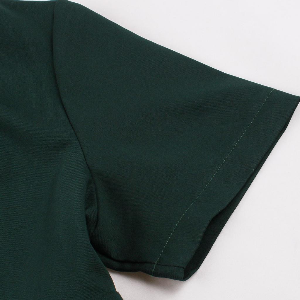 GMXIA Vestido Elegante de Estilo Herben con Cuello Corazón, Plisado, Cintura Alta y Color Sólido Vintage