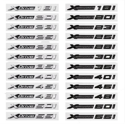 Emblème 3D ABS d'aile latérale, badge de coffre arrière, autocollants pour XDRIVE 18i 20i 23i 25i 28i 30i 35i 40i 45i 48i 50i 55i