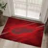 Detroit Red Wings Design Crystal Velvet Carpet Cozy Non?Slip Printed Rug For Bedroom Living Room Entrance