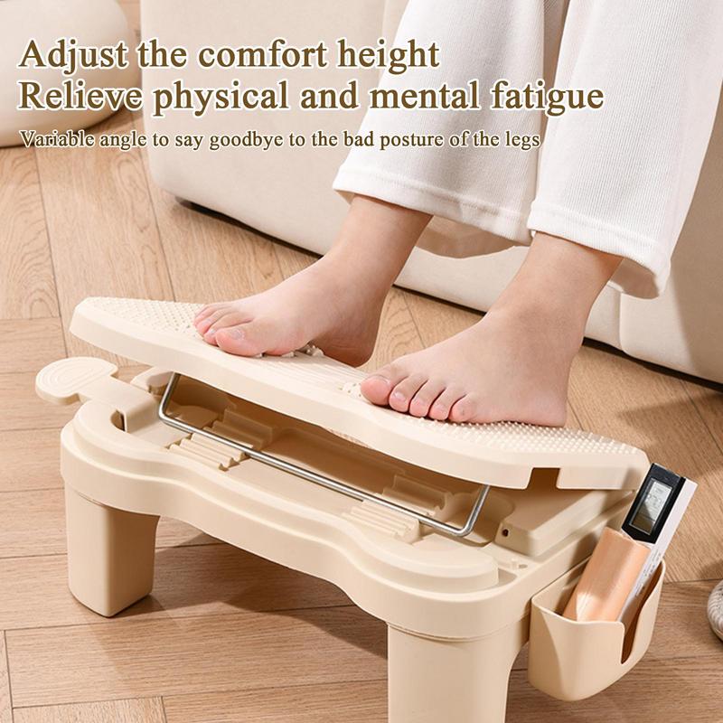 Foot Rest for Under Desk Adjustable Comfortable Foot Stool Portable Offices Footrests with Massage for Birthday Christmas party