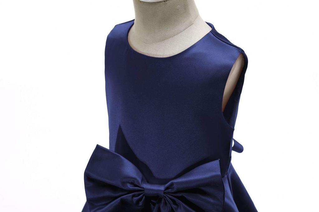 Suerba Dress for Piano and Formal Occasions Children's Recitals, Weddings, Shichi-Go-San, (130, Navy)