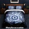 Chelsea FC Design Bett Bettwäsche Set 1 Bettbezug + 2 Kissenbezüge Weich Atmungsaktiv Haushalt Bettwäsche