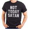 Not Today Satan Funny Christian Joke Graphic T Shirt Men or Women