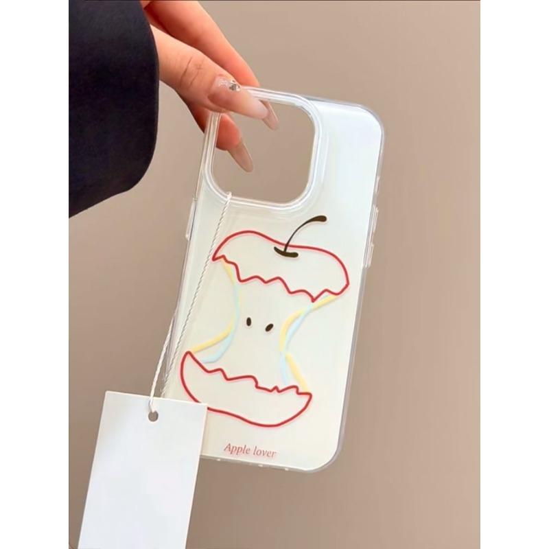 A Creative Apple Core IMD Phone Case Suitable for Apple 16promax Shockproof Iphone15 Case 14