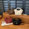 Source Manufacturer Handbag Bag Autumn and Winter New Pleated Soft Shoulder Bag Niche High-end Fashion Trend Shoulder Bag