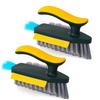1/1pc 1-in-1  V-Shape Scrubber Brush Bathroom Gap Clean Brush Multi-Purpose Corner Tile Floor Gap Window Groove Cleaning Tool