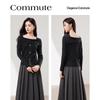Si Shui Nian Hua Women's Elegant Long-Sleeve Sweater
