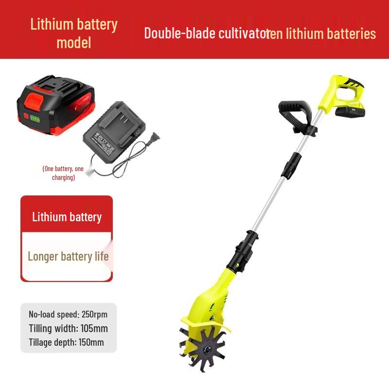 

TURBOSUN Cordless Dual-Blade Electric Tiller CN plug (adapter included)