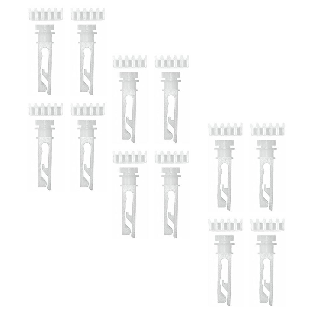 12set Replacement Pulley Kit For Vertical Blinds Repair Parts Curtain Pulley Accessories Blinds Repair Sets Home Decor Window 0.8x0.8x2.2cm белый
