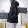 Adidas Originals Sport Zip Hooded Down Jacket Long Sleeve Winter Men Outerwear Black H13586