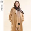 JIUMU Women's Pure Cashmere Albas Gradient Ripple Shawl