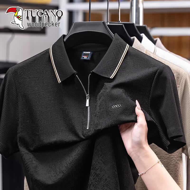 TUCANO 2026 Summer Men s Ice Silk Polo Shirt 5XL