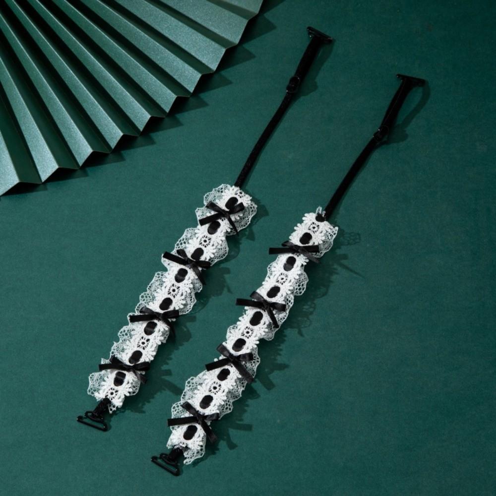 

Elastic Women Bra Straps Anti-slip Underwear Strap Lace Shoulder Straps Wedding Party Dress чорний білий колір