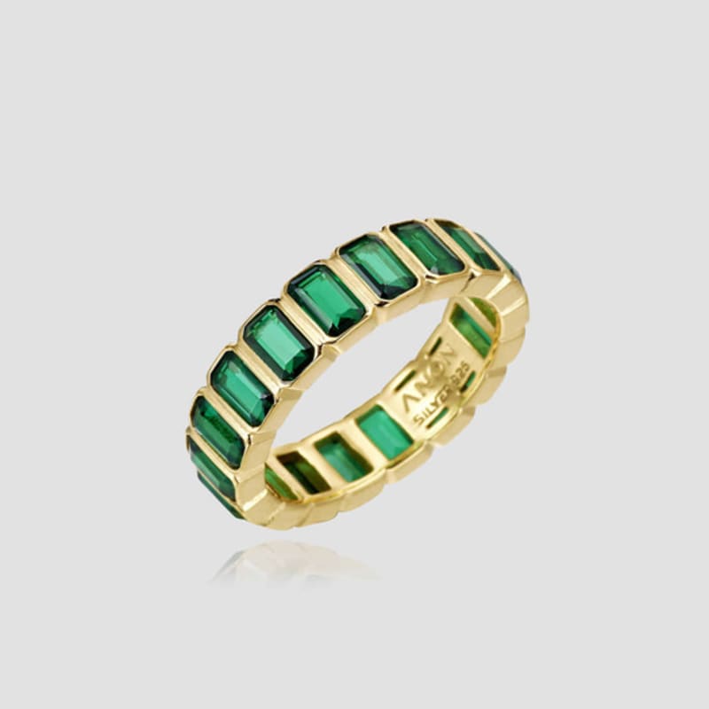 ANON Emerald Green Bezel Ring