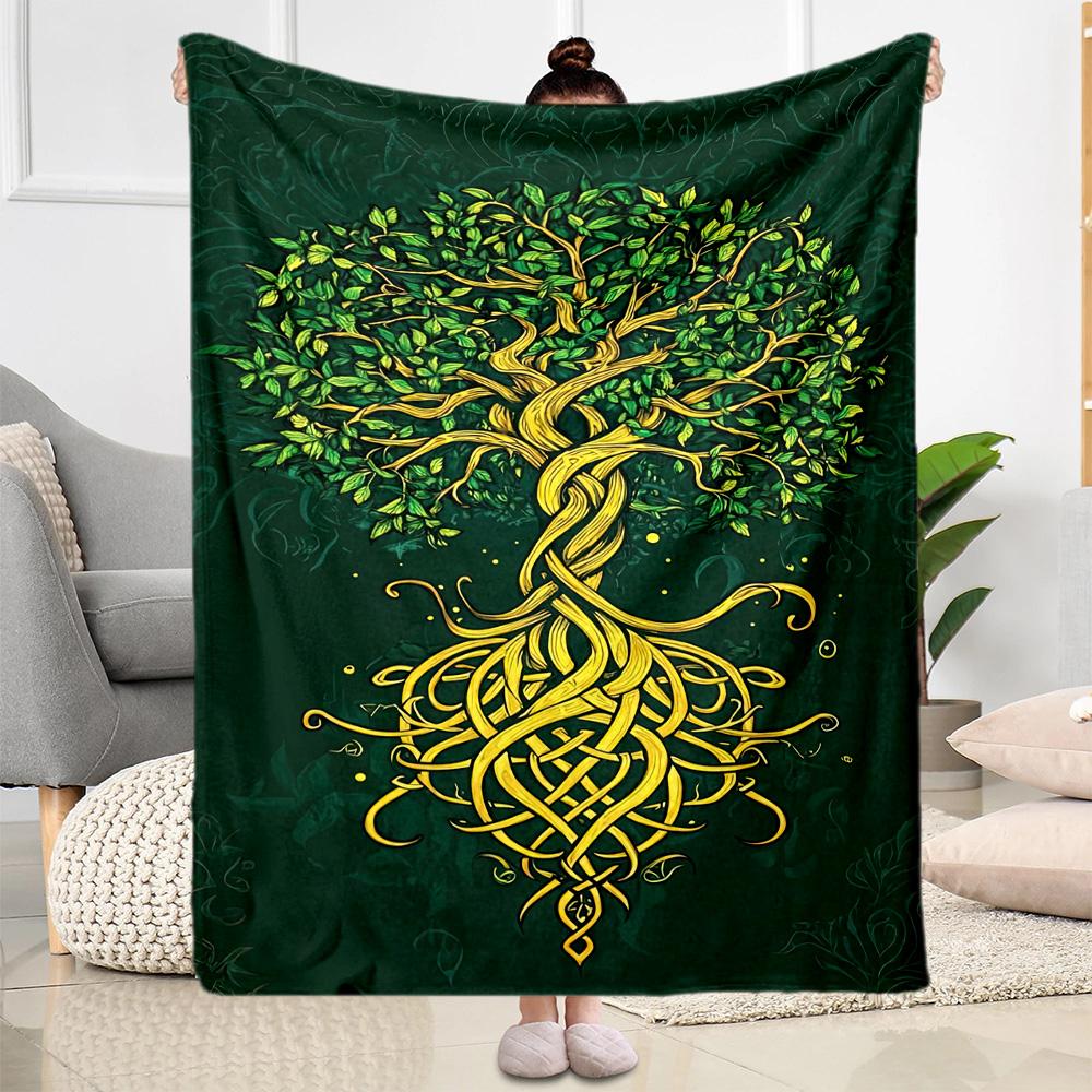 Gothic Style Blanket Soft Warm Cozy Suitable for Seaside Chair Office Four Seasons Universal Stylish Decor Suitable for Gifting Relatives and Friends
