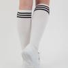 DOYOUKNOWMC ALL SEASON Striped Ivory Knee Socks