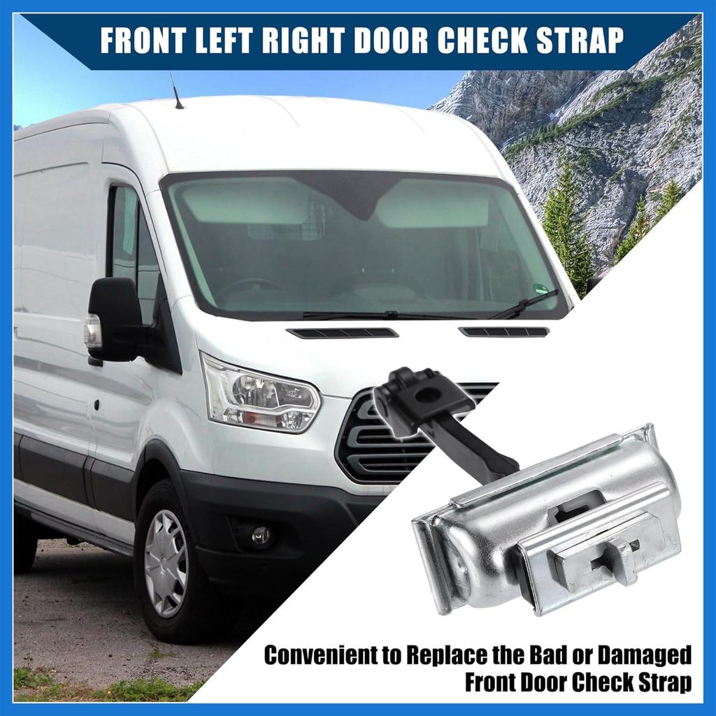 No.BK3Z6123500D Front Left or Right Door Check Strap Limiter Stopper for Ford E-Transit Transit-150 Transit-250 2015-2022 / Driver Passenger Door