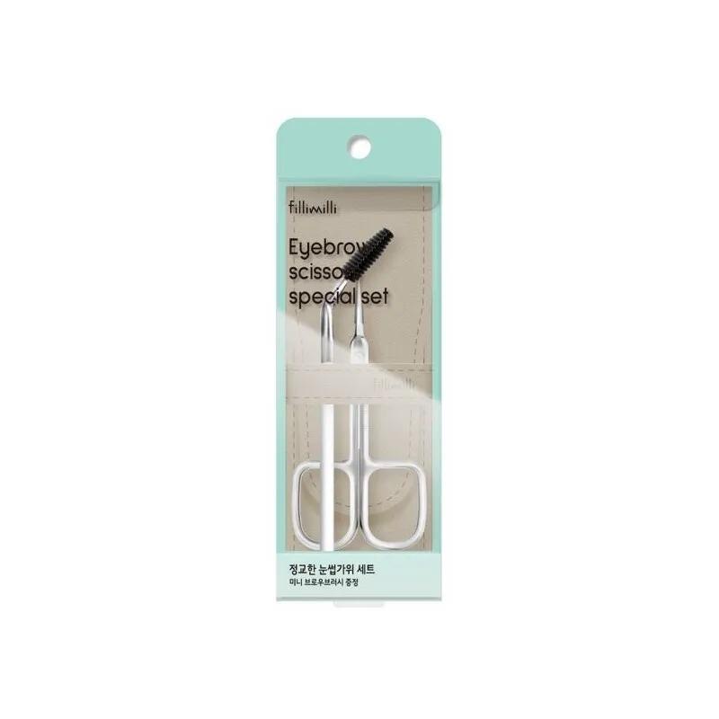 Fillimilli Eyebrow Scissors Set (+Mini Brow Brush)