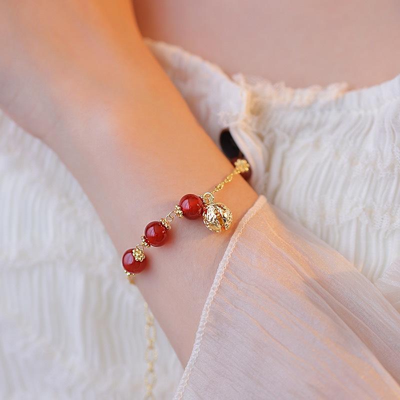 New Chinese Bracelet Women's Antique Super Fairy Bell 2025 New Ins High Value White Student