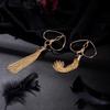1Pairs Heart Nipple Clamps With Tassel Sex Adjustable Body Clips Non-Piercing Jewelry For Women And Couples