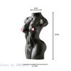 Human Body Ceramic Vase Black and White Nude Abstract Human Female Naked Girl Flower Vase Home Decoration Crafts Ornaments