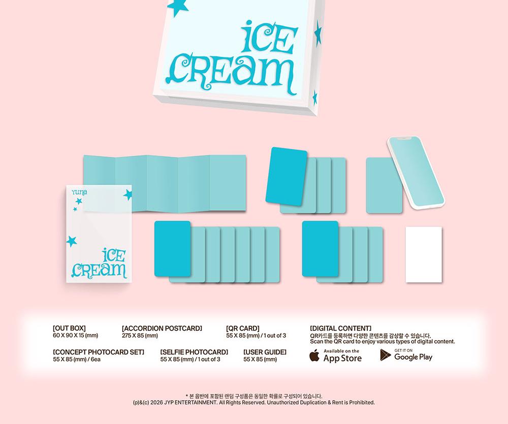 [POB] YUNA (ITZY) [Ice Cream] 1st MINI ALBUM (POCAALBUM Ver.)