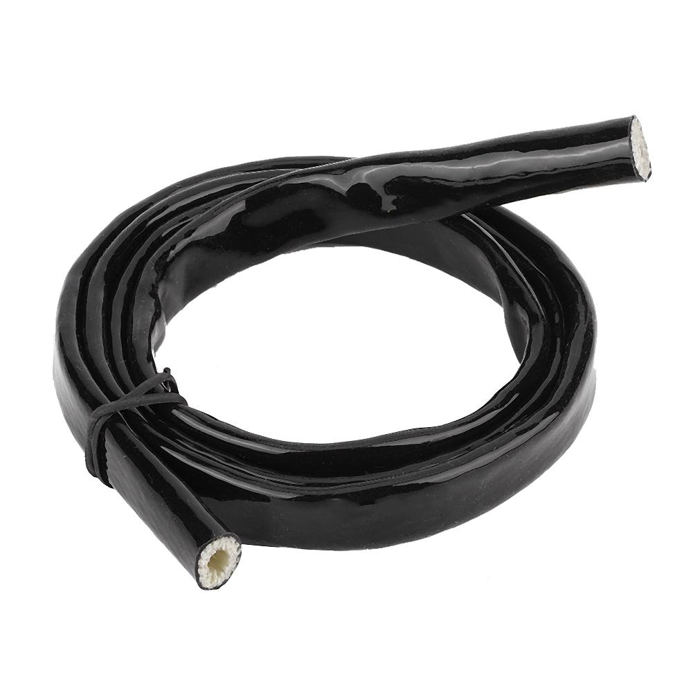 

0.2in 3.3feet Long Fire Sleeve Braid Flame Shield Protective Cover Fit for E36 Black