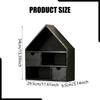 Wooden Display Case Vintage Wall Mounted Curio Cabinet Organizer Shelf for Figures Collectibles and Room Decor