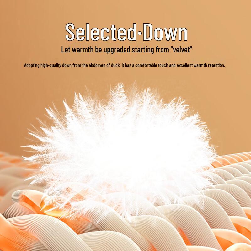 JOW Men's Straight-Leg Duck Down Insulated Pants