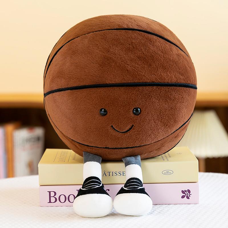 25cm Kreativ Neu Fußball Basketball Volleyball Schwarz 8 Ball Plüschtiere Realistisch Sport Stofftiere Ideale Geburtstagsgeschenke für
