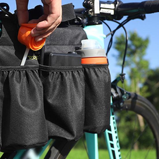 

Сумка для бутылки с водой Yousheng для велосипеда, большая вместимость, водонепроницаемая, для горного велосипеда, шоссейного велосипеда, верхняя труба, чехол для хранения бутылки, аксессуары для велосипеда чёрный