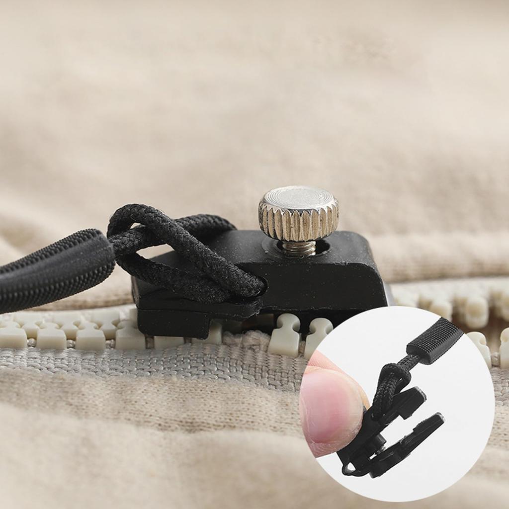 Universal Zipper Pull Replacement Repair Tool Backpack Plastic Metal Detachable Slider Fixer