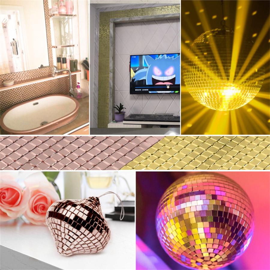 3 Roll Square Decal For Glass Mosaic Tiles Self Adhesive Wall Sticker Home Decor