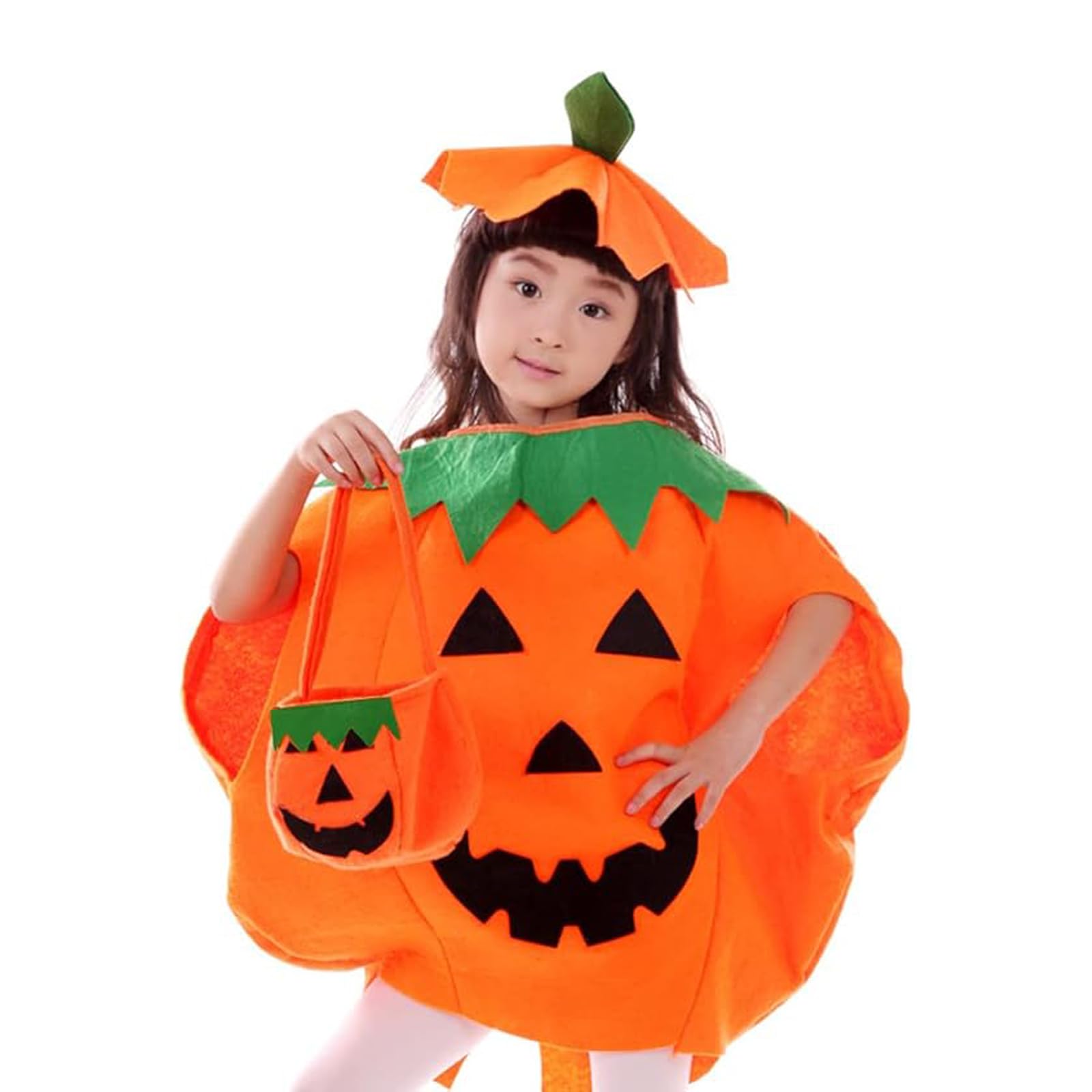 [KEKVE] Костюм на Хэллоуин Косплей Хэллоуин Костюм, Костюм Тыквы на Хэллоуин + Набор с Шляпой-Тыквой, Костюм на Хэллоуин, Костюм Тыквы, Тыква на Хэллоуин
