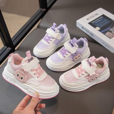 Girls Cartoon Sports Shoes Fashion Running Shoes 2025 Autumn New Middle-aged and Older Children's Soft-soled Casual Shoes Children's Board Shoes