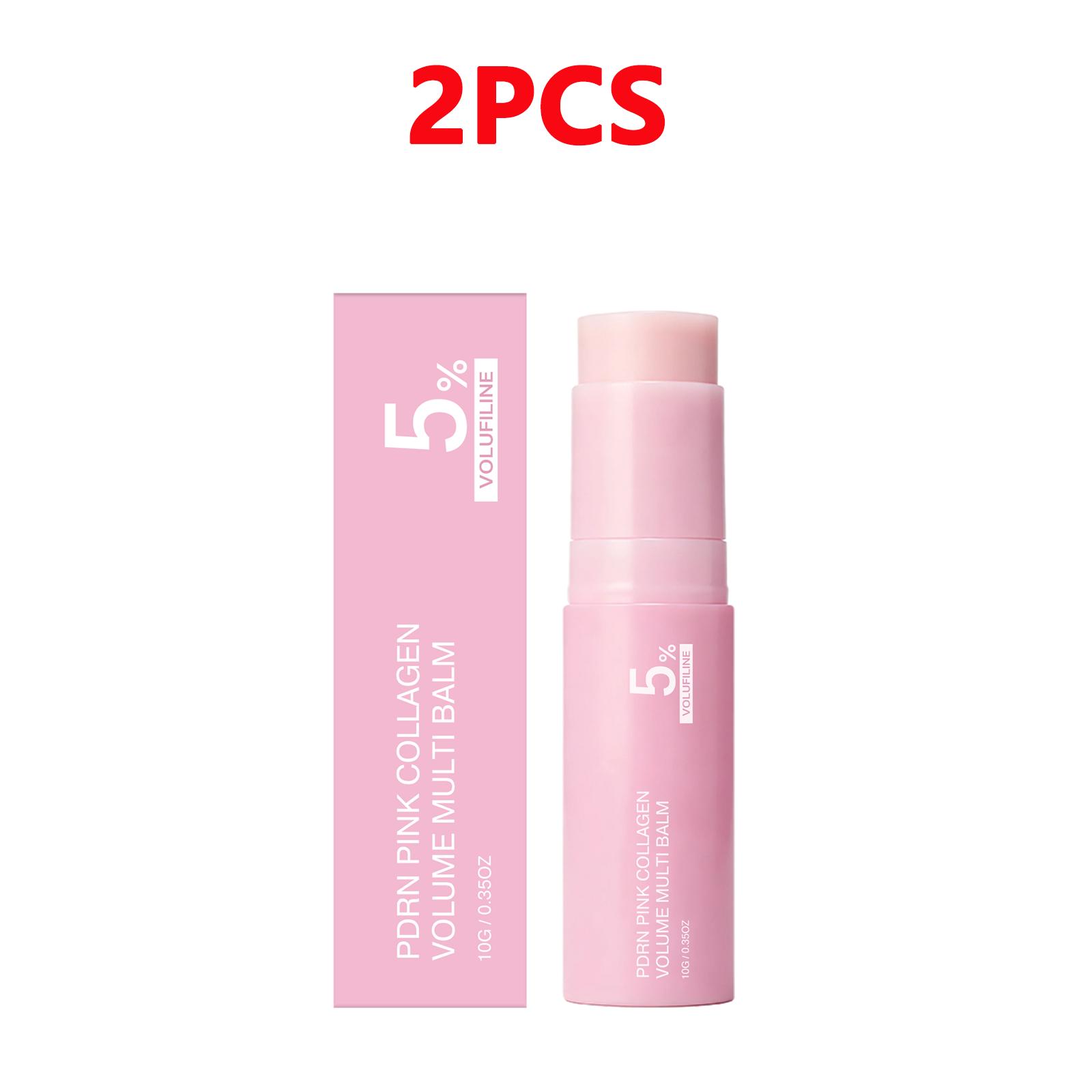 Kolagenowy Sztyft Wielofunkcyjny Volume Balsam do Twarzy i Ciała Primer do Twarzy, Szyi, Ust Nawilżająca Gładka Baza Długotrwały Naturalny Blask pink