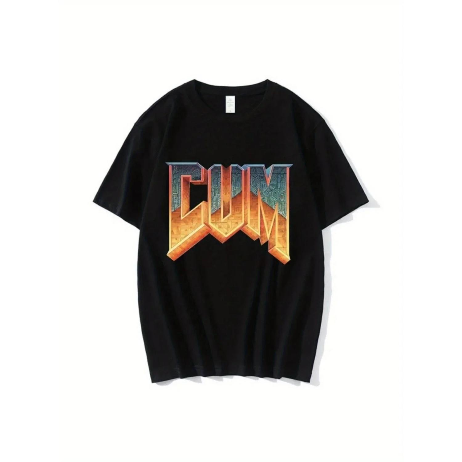 

Men s Women s T-Shirt 2025 Summer New Men S T-shirt Fashion Printing Tee Sports and Leisure Streetwear Short Sleeves S чёрный