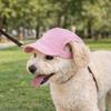 Lightweight Breathable Pet Sun Hat Ear Holes Adjustable Dog Visor Hat Sun Protection Pet Baseball Cap Summer Protection