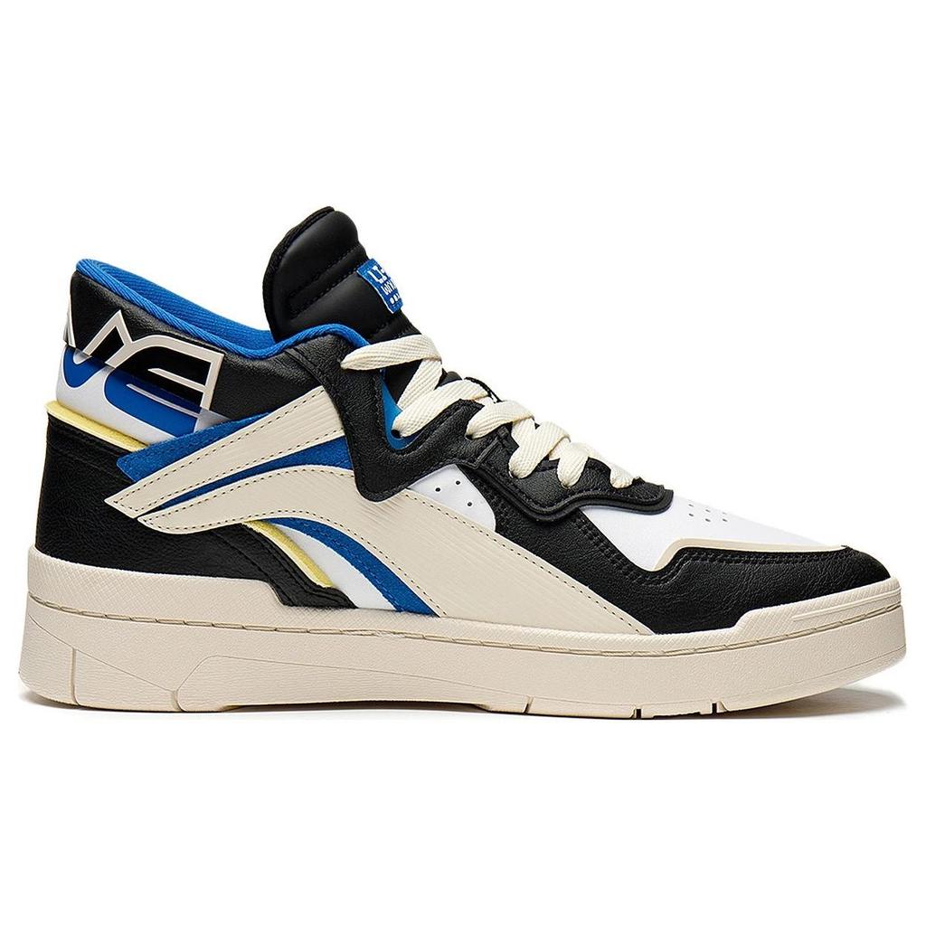 Li Ning Wave MID PRM Synthetic Leather, Leather Trendy Slip Resistant, Abrasion Resistant, Lightweight Mid top AGCS151-2