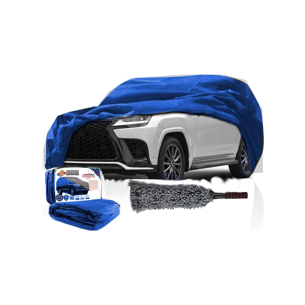 

Waterproof Car Cover for Lexus LX570 LX600 LC200 LC300 (2008–2024) – All-Weather Our Cover with Zippered Driver & Trunk Access Windproof Straps UV Sn