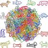 Cute Paper Clips Animal Shaped, Decorative Paperclips, 120 Pcs Pack