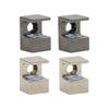 Set mit 4 verstellbaren Glasclips Zinklegierungsmaterialien Praktisch für 10 12mm Glaspaneele mit sicheren Feststellschrauben