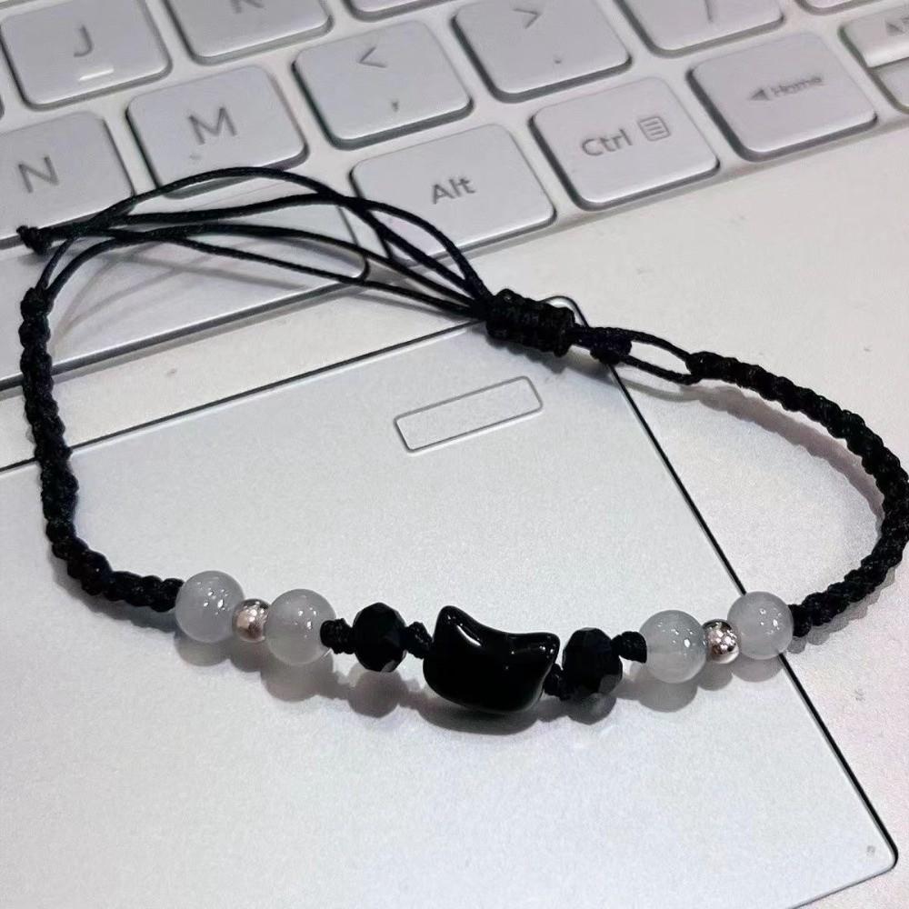 Cute Couple Bracelet Minimalist Design Cat Bracelet Fashion Rabbit Woven Bracelet  Couple Wear