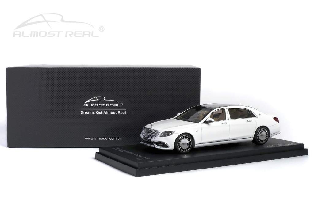 Almost Real 2019 Diamond White Scale Complete Diecast Car Mercedes-Maybach S-Class - - 1/43 (Product Number 420111)