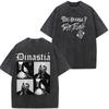 Vintage Washed Tees Peso Pluma Tito Double P Dinastia Album 2026 Print Tees Men Women Fashion Casual Cotton Hip-hop T-shirts
