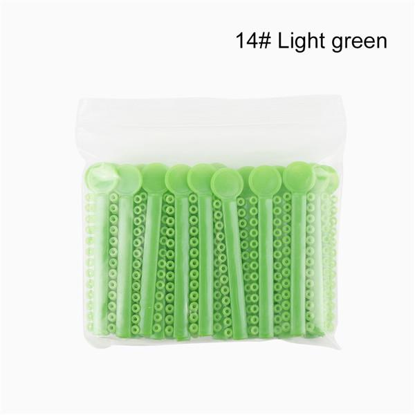 Kieferorthopädische Ligaturbinder, zahnärztliche, elastische Ligaturbinder, elastische O-Ringe, Zahnspangen, Gummibänder